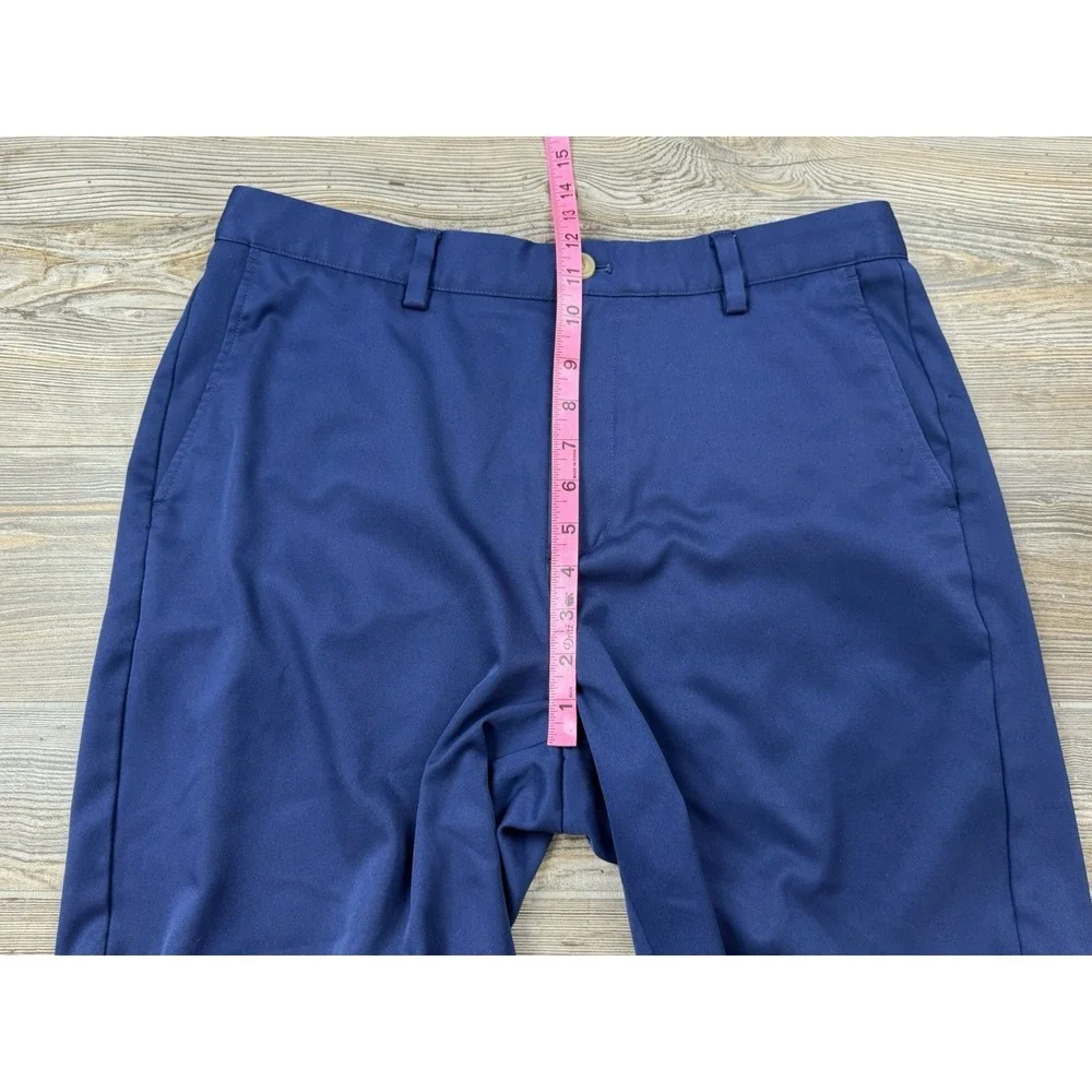 Vineyard Vines Links Shorts Mens 33 Navy Polyester Performance Stretch 9‎ Inch